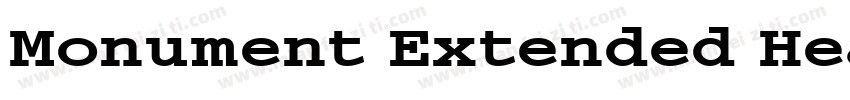 Monument Extended Heavy字体转换